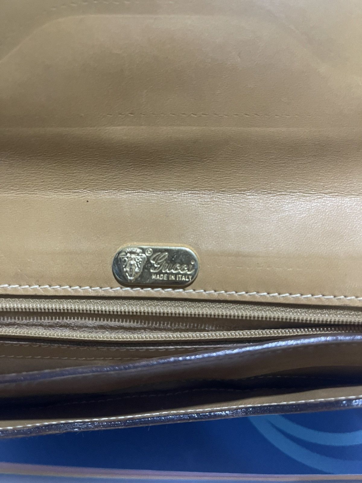 Gucci Vintage Gucci Micro GG canvas and leather clutch bag Size ONE SIZE - 14 Thumbnail