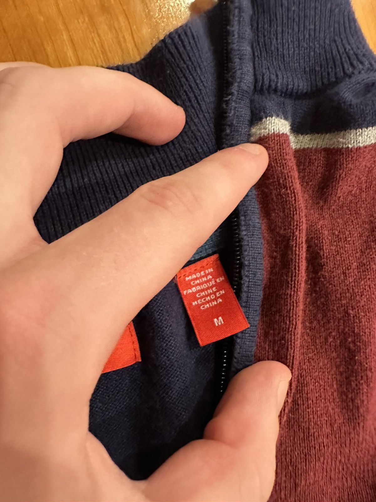 Other Maroon + Navy RL Adjacent Quarter Zip Size US M / EU 48-50 / 2 - 4 Thumbnail