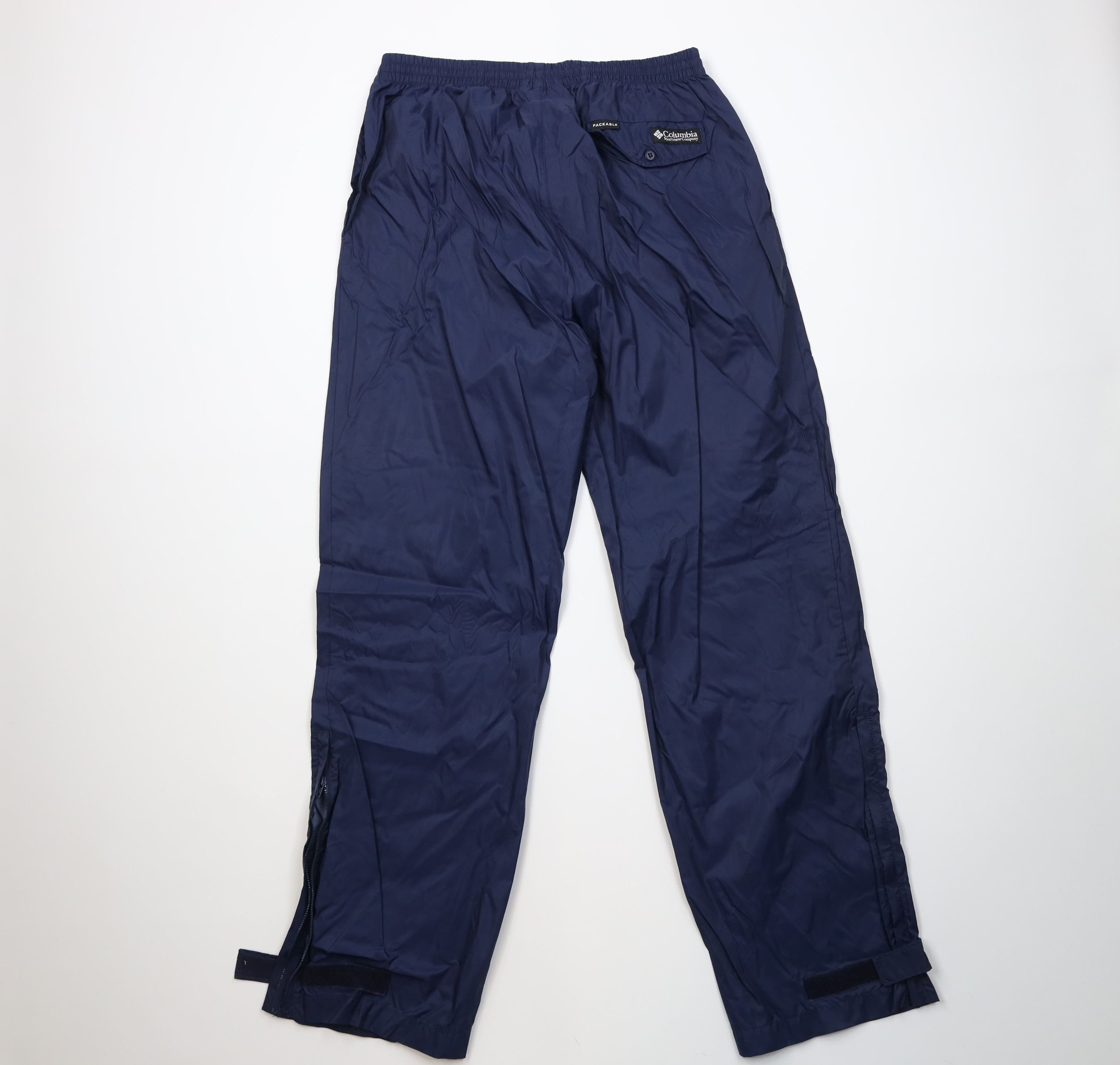Columbia Vintage 90s Columbia Wide Leg Waterproof Rain Pants Blue Size US 36 / EU 52 - 11 Thumbnail