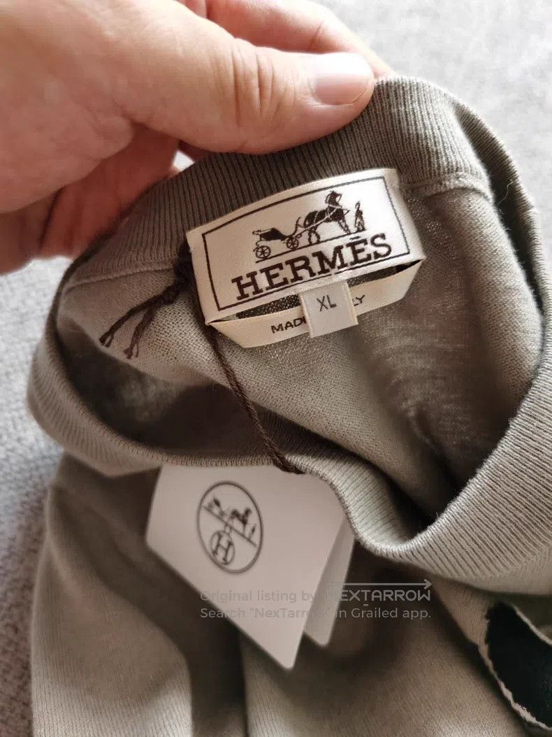 Hermes Hermes High-End Cashmere Short Sleeve T-Shirt Size US XL / EU 56 / 4 - 6 Thumbnail