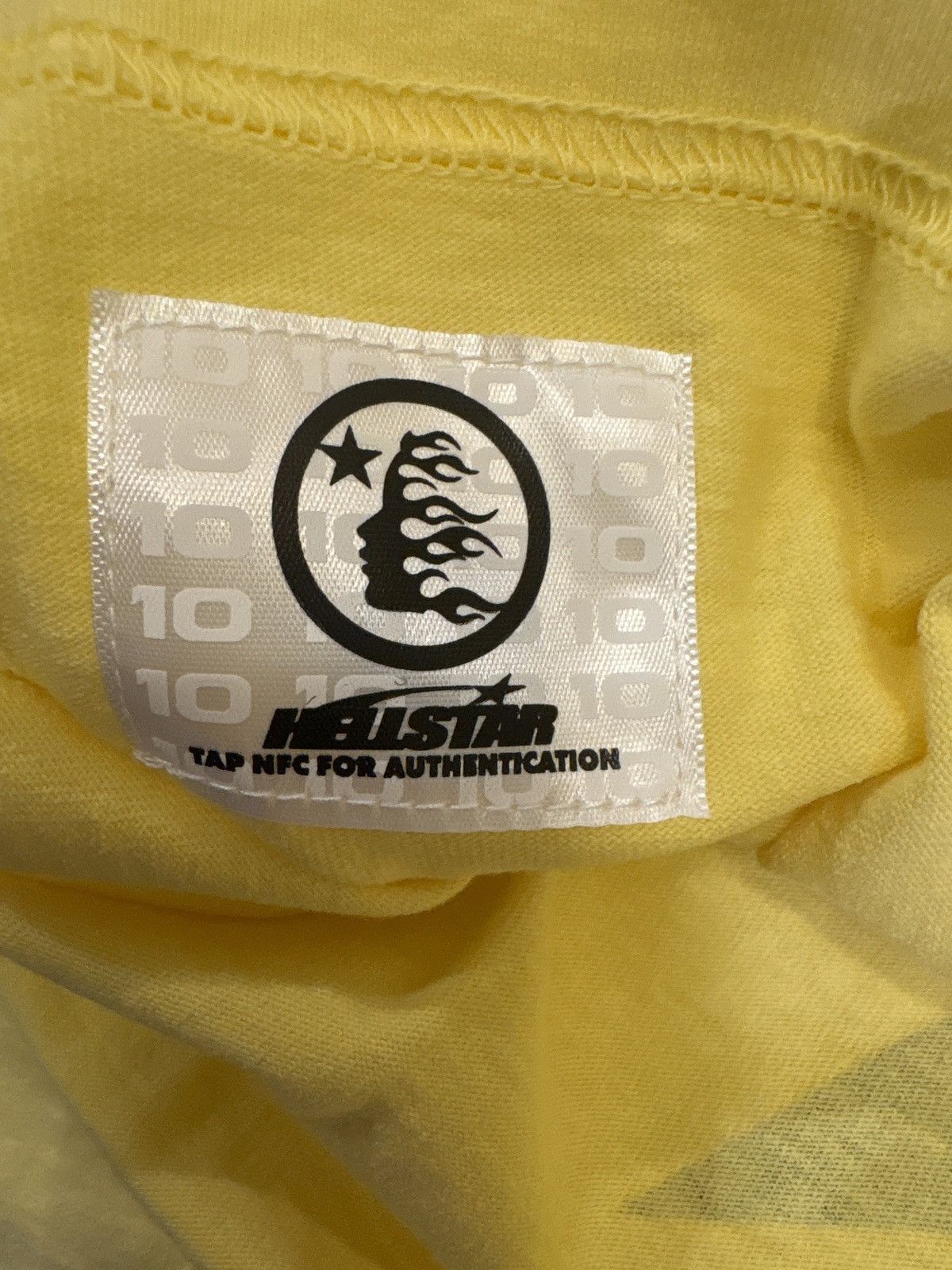 HELLSTAR HELLSTAR Yellow Crack Tee size medium New authentic Size US M / EU 48-50 / 2 - 8 Thumbnail