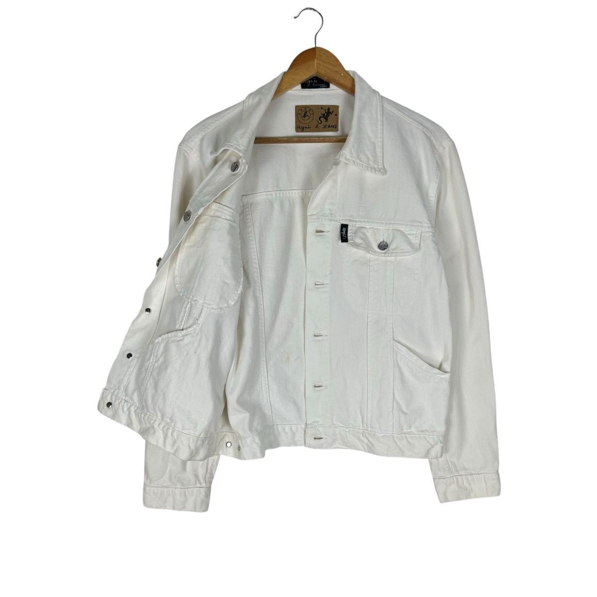 agnes b. 🔥AGNES B HOMME PARIS TRUCKER DENIM JACKET Size US M / EU 48-50 / 2 - 8 Thumbnail