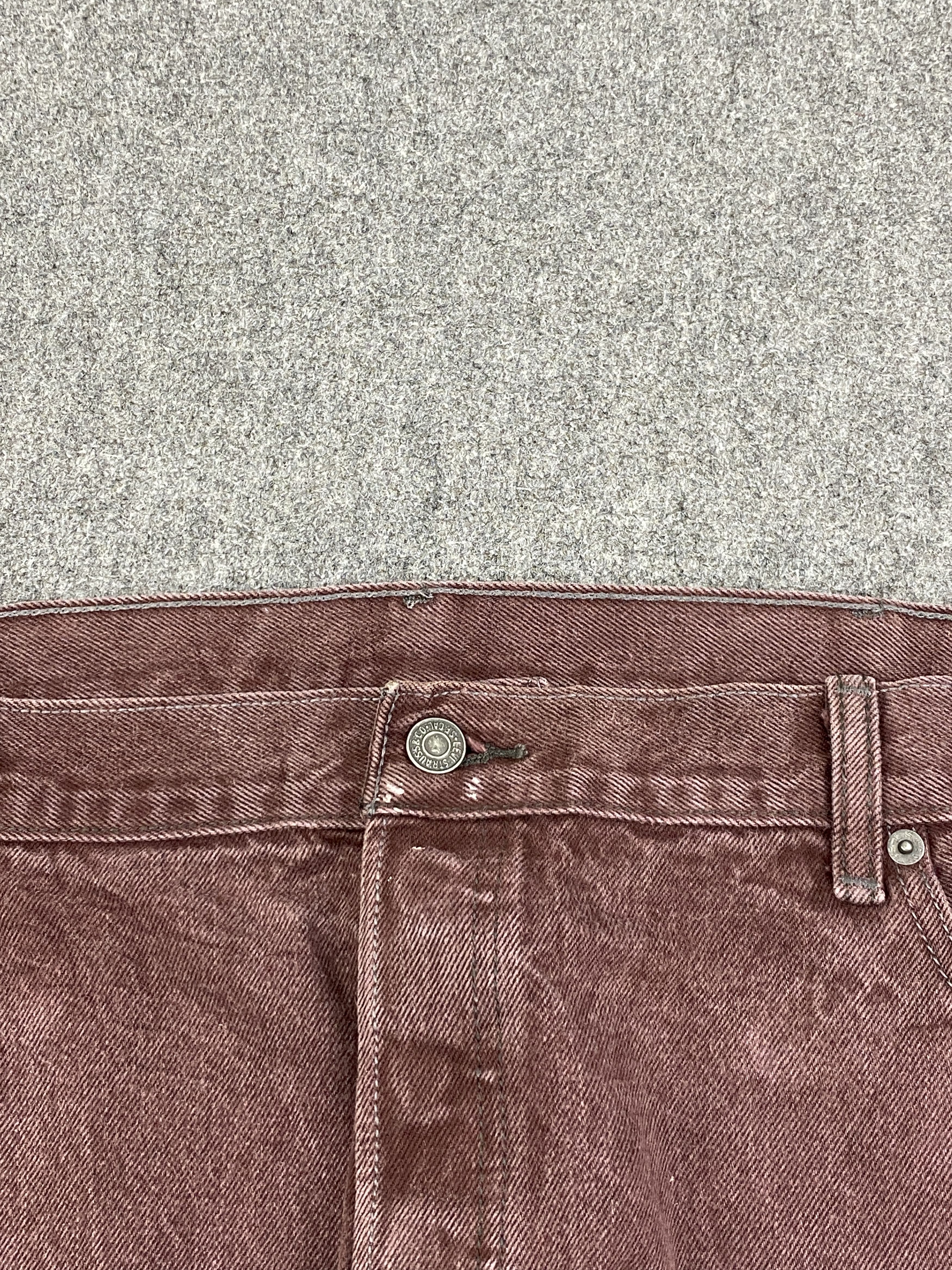 Levi's × Vintage Maroon Colour Vintage Levis 501 Jeans Size US 44 / EU 60 - 11 Thumbnail