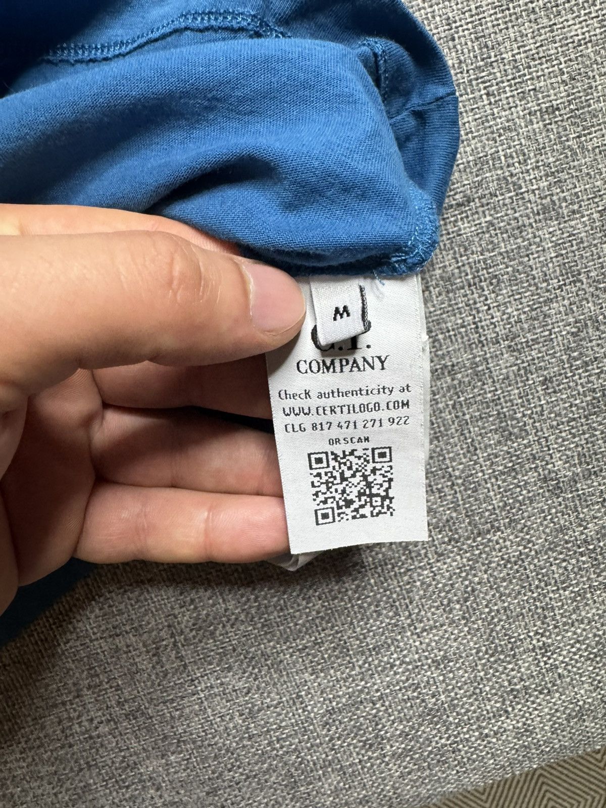 C.P. Company C.P. Company Big Logo blue T-Shirt Size US M / EU 48-50 / 2 - 7 Thumbnail