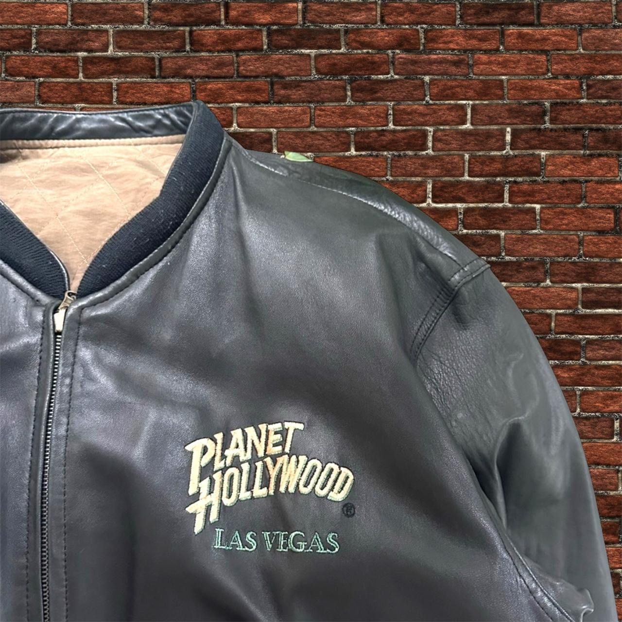 Planet Hollywood Vintage Planet Hollywood leather jacket Size US XL / EU 56 / 4 - 3 Thumbnail