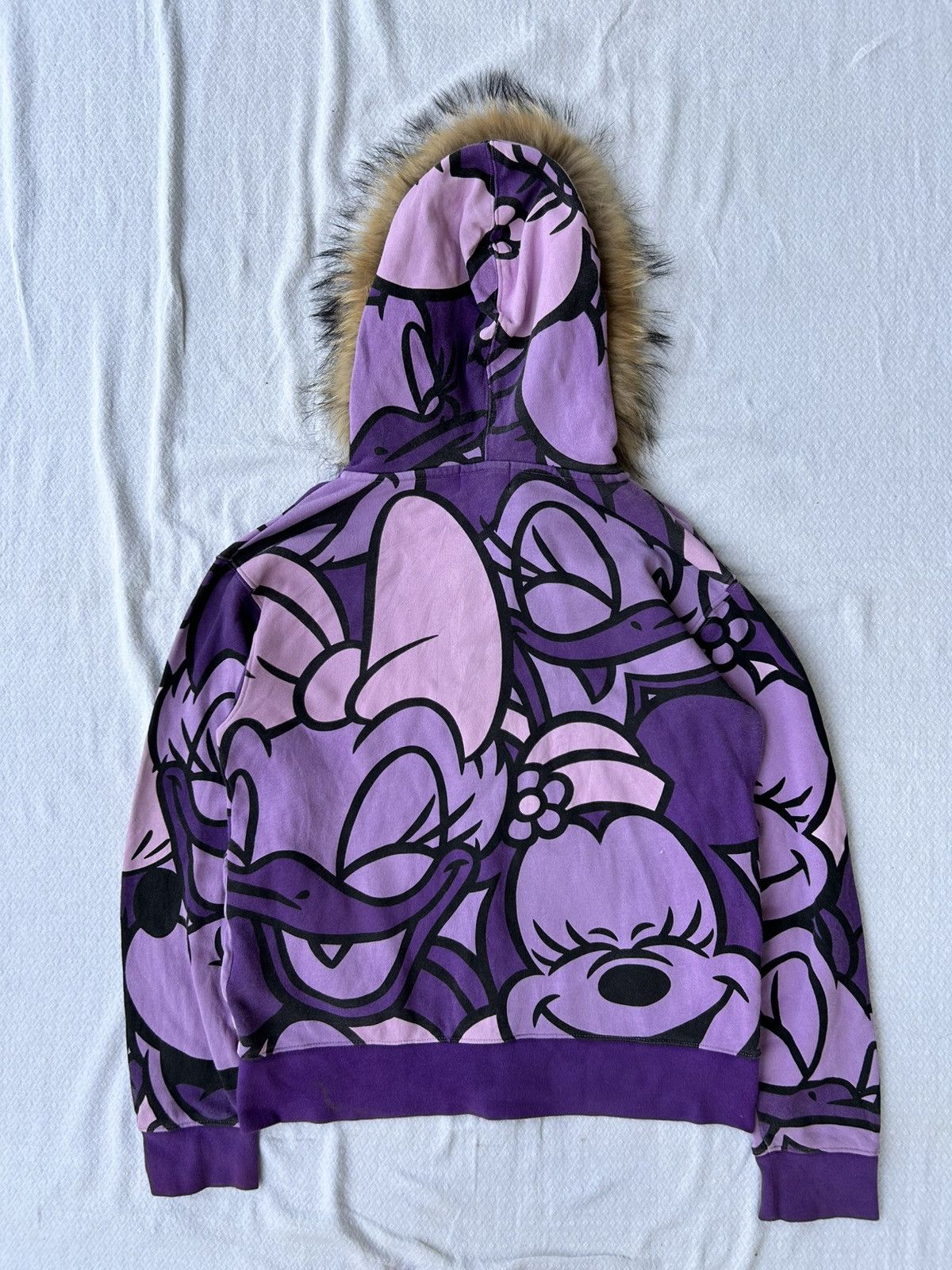 Japanese Brand Disney fur hoodie full print zip style ifsixwasnine lgb Size US M / EU 48-50 / 2 - 2 Thumbnail
