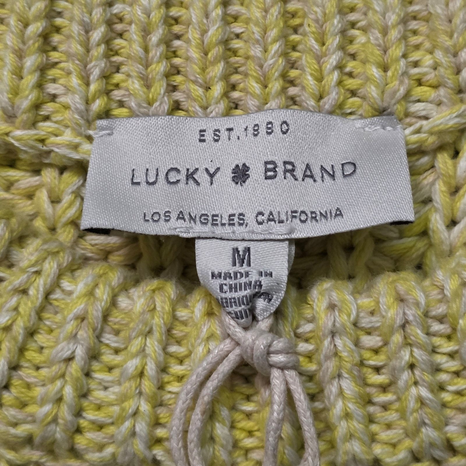 Lucky Brand Lucky Brand Pullover Sweater Women M Lemonade Cotton Knit Size M / US 6-8 / IT 42-44 - 3 Thumbnail