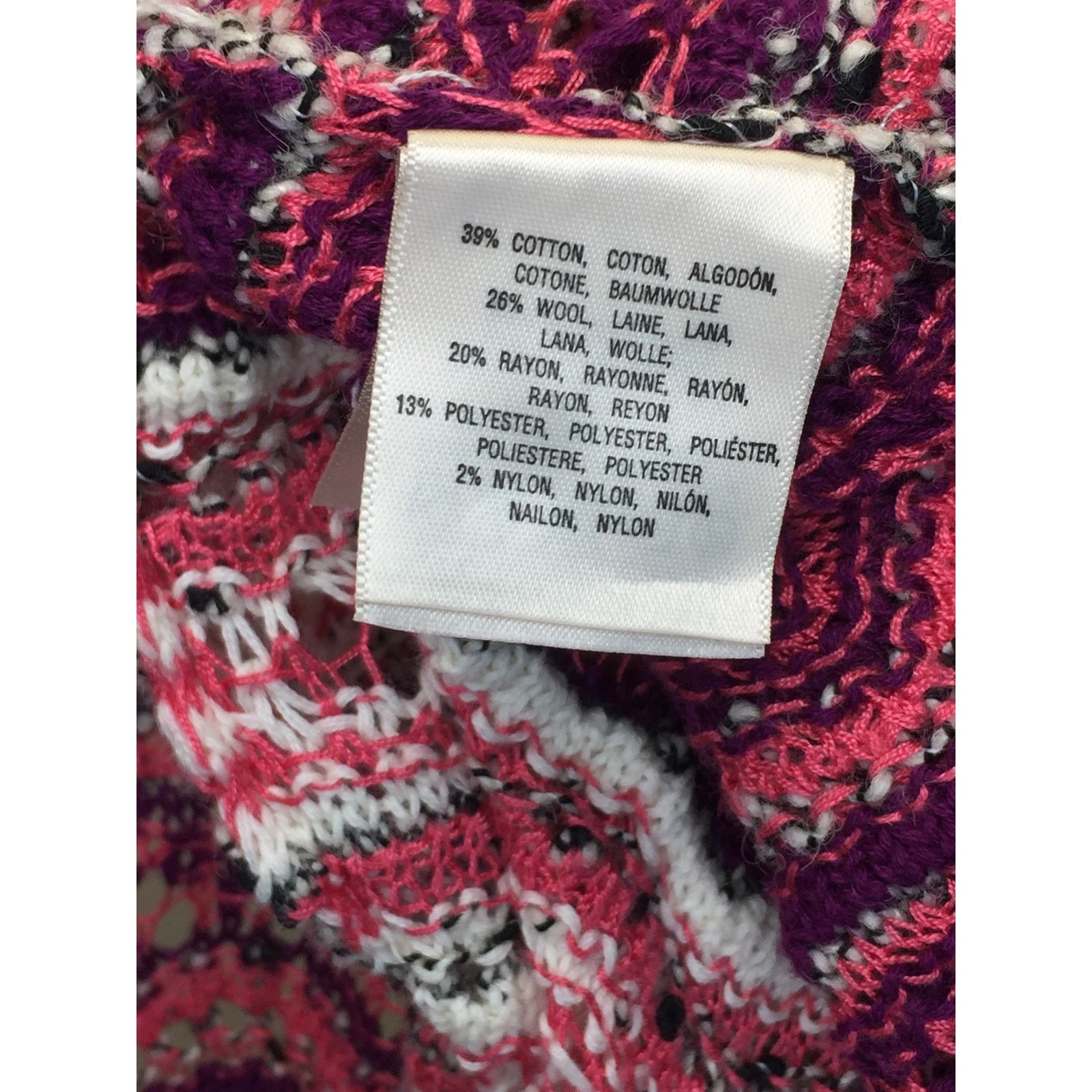 Anthropologie Anthropologie MOTH Pink White Knit Tassel Open Cardigan Med Size M / US 6-8 / IT 42-44 - 6 Thumbnail