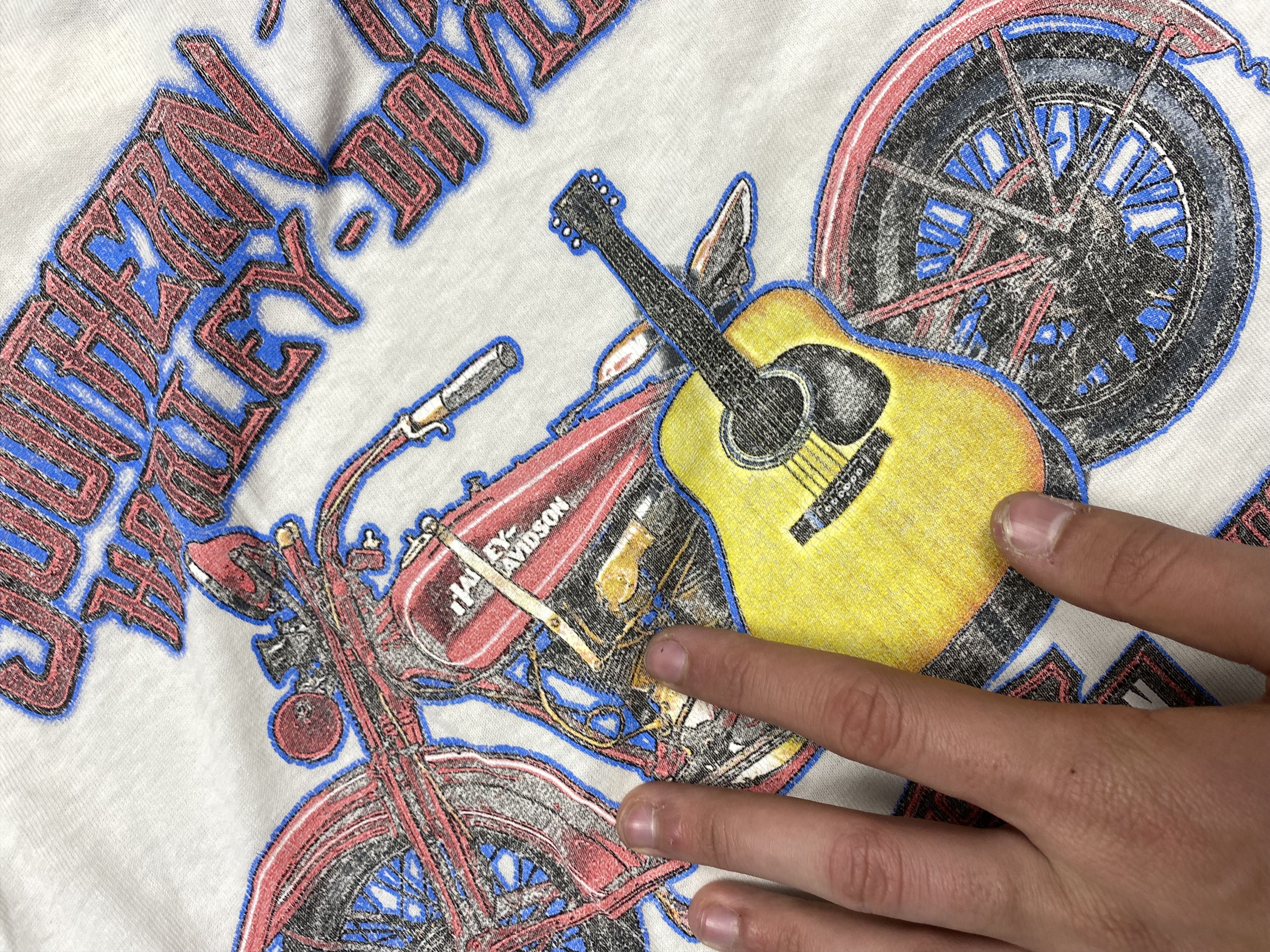 Harley Davidson × Vintage Harley Davidson Vintage t-shirt tee Size US XL / EU 56 / 4 - 2 Thumbnail