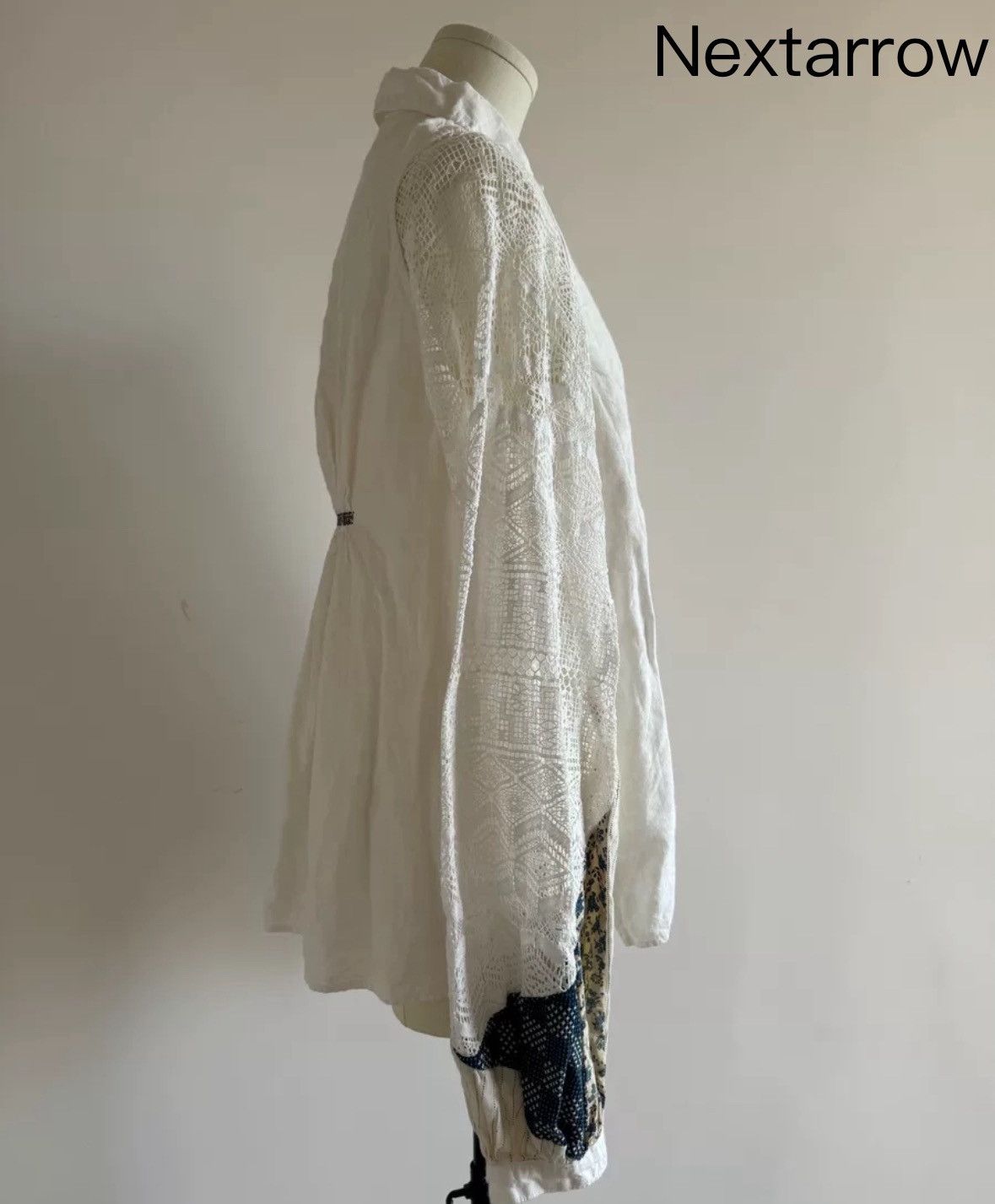 Kapital Kapital blue dyed spine patchwork shirt 2412-Nextarrow Size US XS / EU 42 / 0 - 2 Thumbnail