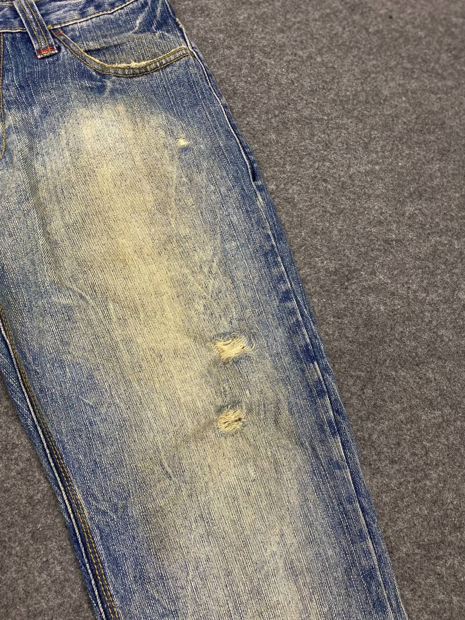 Japanese Brand japanese brand ankle cut distressed denim nice design Size US 32 / EU 48 - 8 Thumbnail