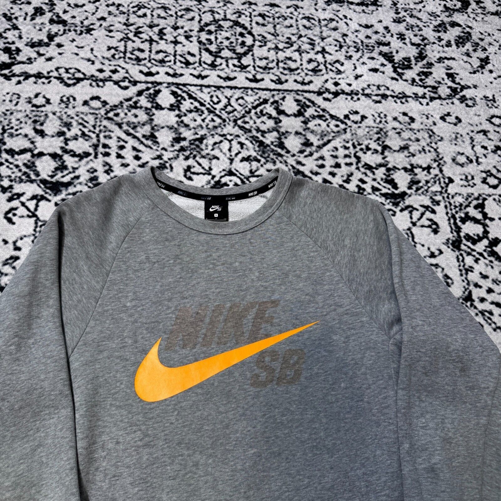 Nike × Vintage Vintage Nike Gray Cotton Crewneck Size S Y2k 90s Logo Sb Size US S / EU 44-46 / 1 - 4 Thumbnail