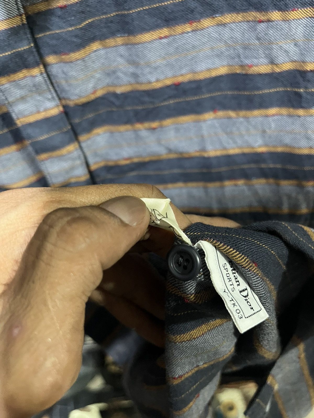 Dior Christian Dior CD Sports Striped Shirt Longsleeve 90s Size M / US 6-8 / IT 42-44 - 5 Thumbnail