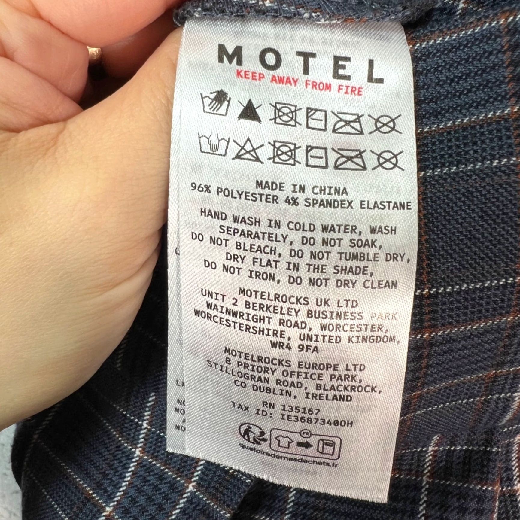 Vintage Motel Womens XS Blue Plaid Pleated A-Line Skirt Size 26" / US 2 / IT 38 - 4 Thumbnail