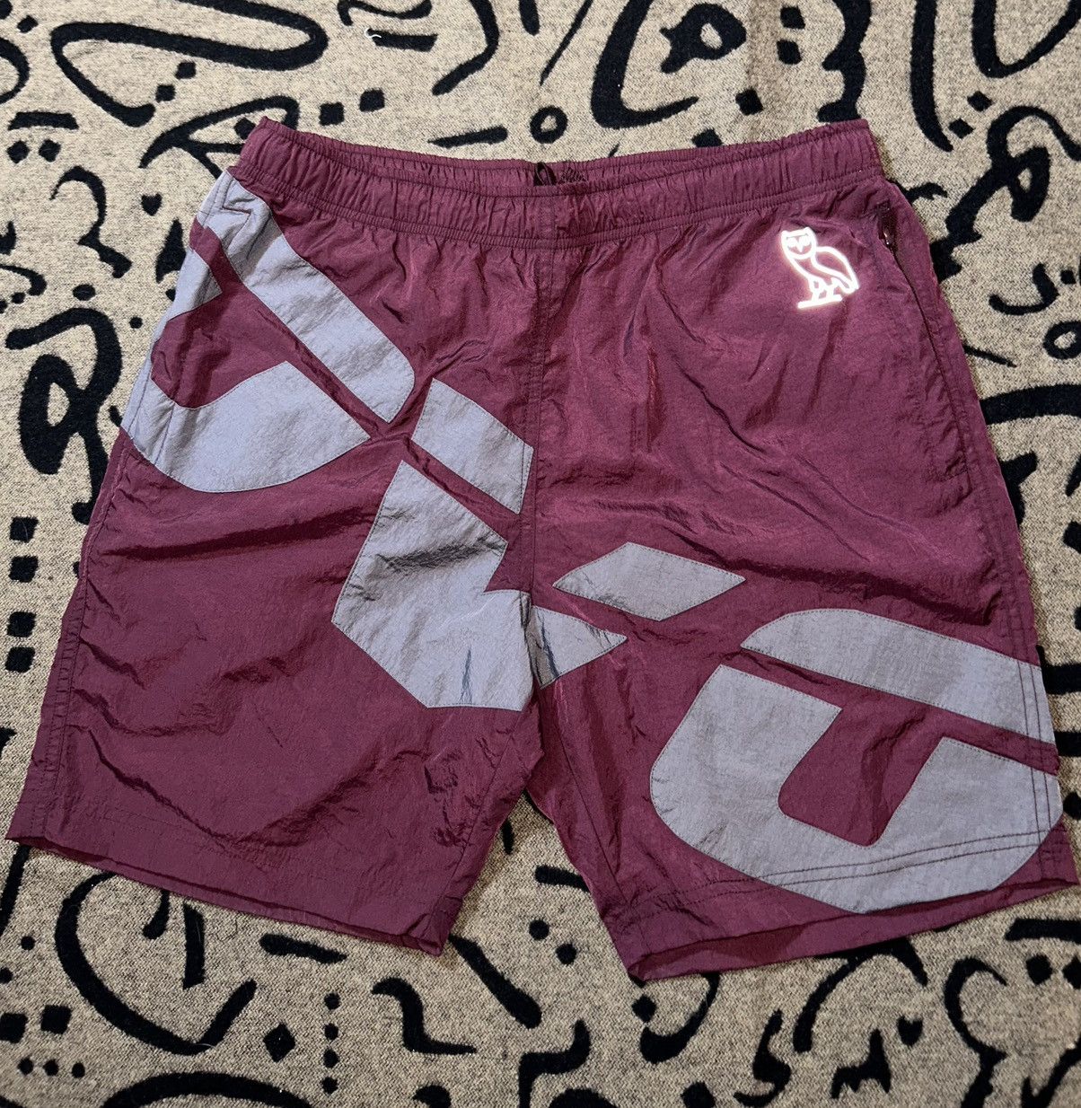 October's Very Own OVO Runner Nylon Shorts Size US 32 / EU 48 - 1 Thumbnail