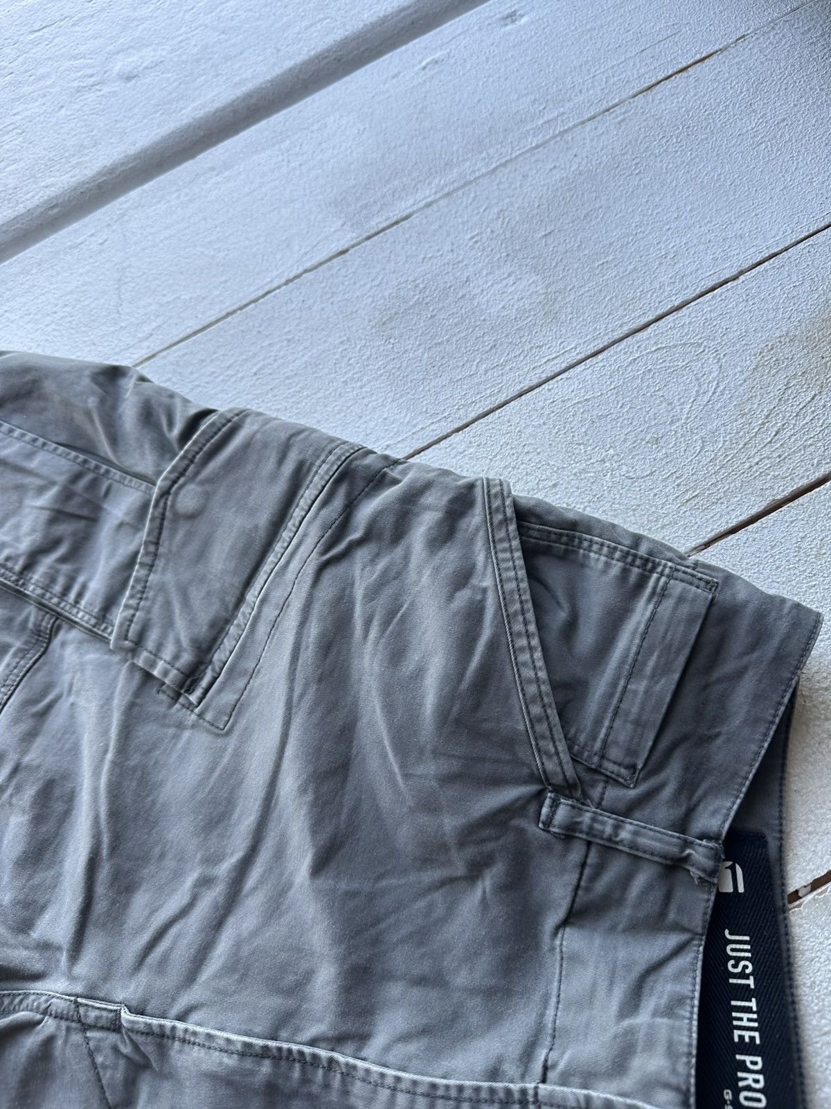 G-Star 🚨PUNK G STAR OPIUM 96 GRAY SHORTS MEN CARGO Y2k BIKER Size US 31 - 10 Thumbnail