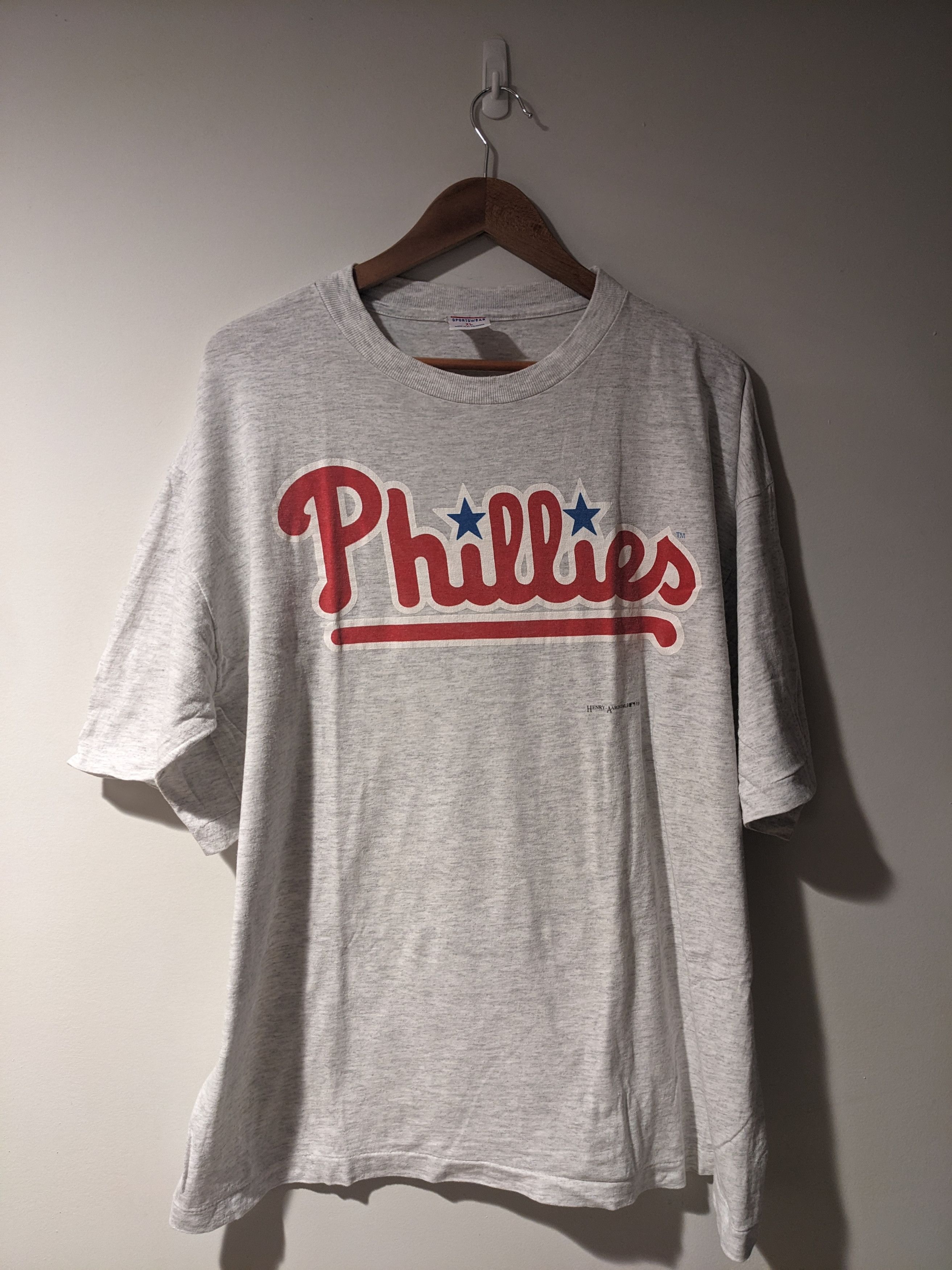 MLB Vintage 1994 Phillies MLB Baseball Sports X-Large T-Shirt Size US XL / EU 56 / 4 - 1 Thumbnail