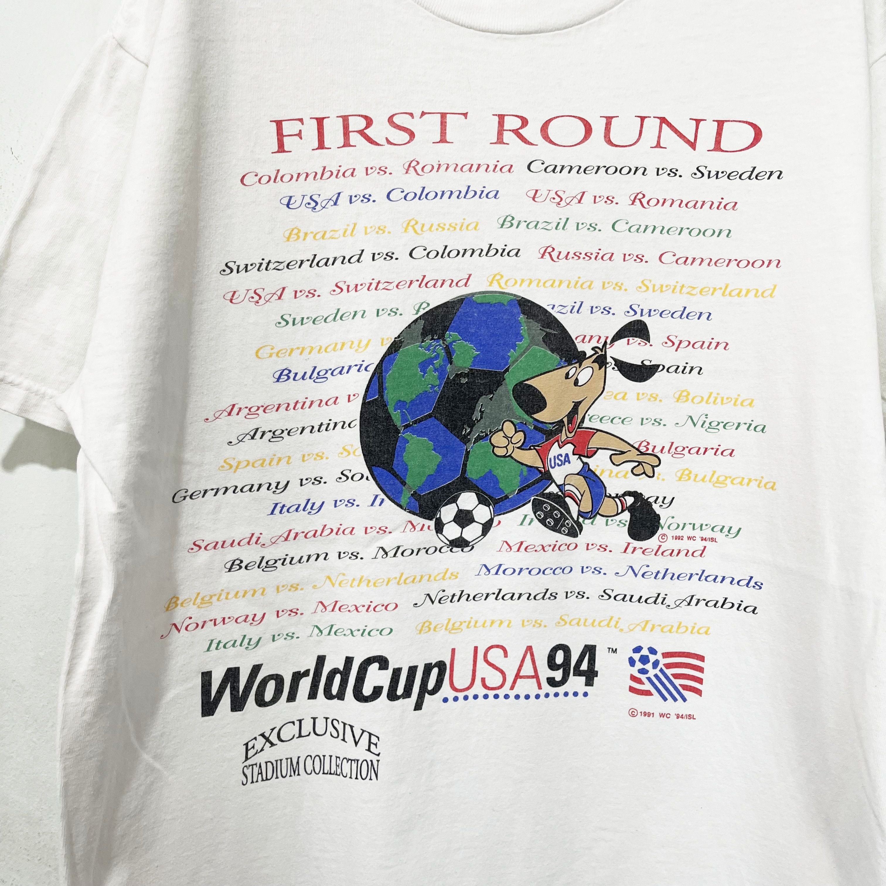 Vintage Vintage 1994 WorldCup USA94 First Round T-Shirt Size US L / EU 52-54 / 3 - 2 Thumbnail