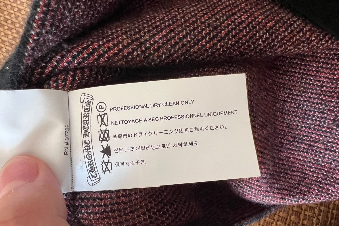 Chrome Hearts Matty boy chomped red triple leather cross cashmere sweater Size US S / EU 44-46 / 1 - 6 Thumbnail