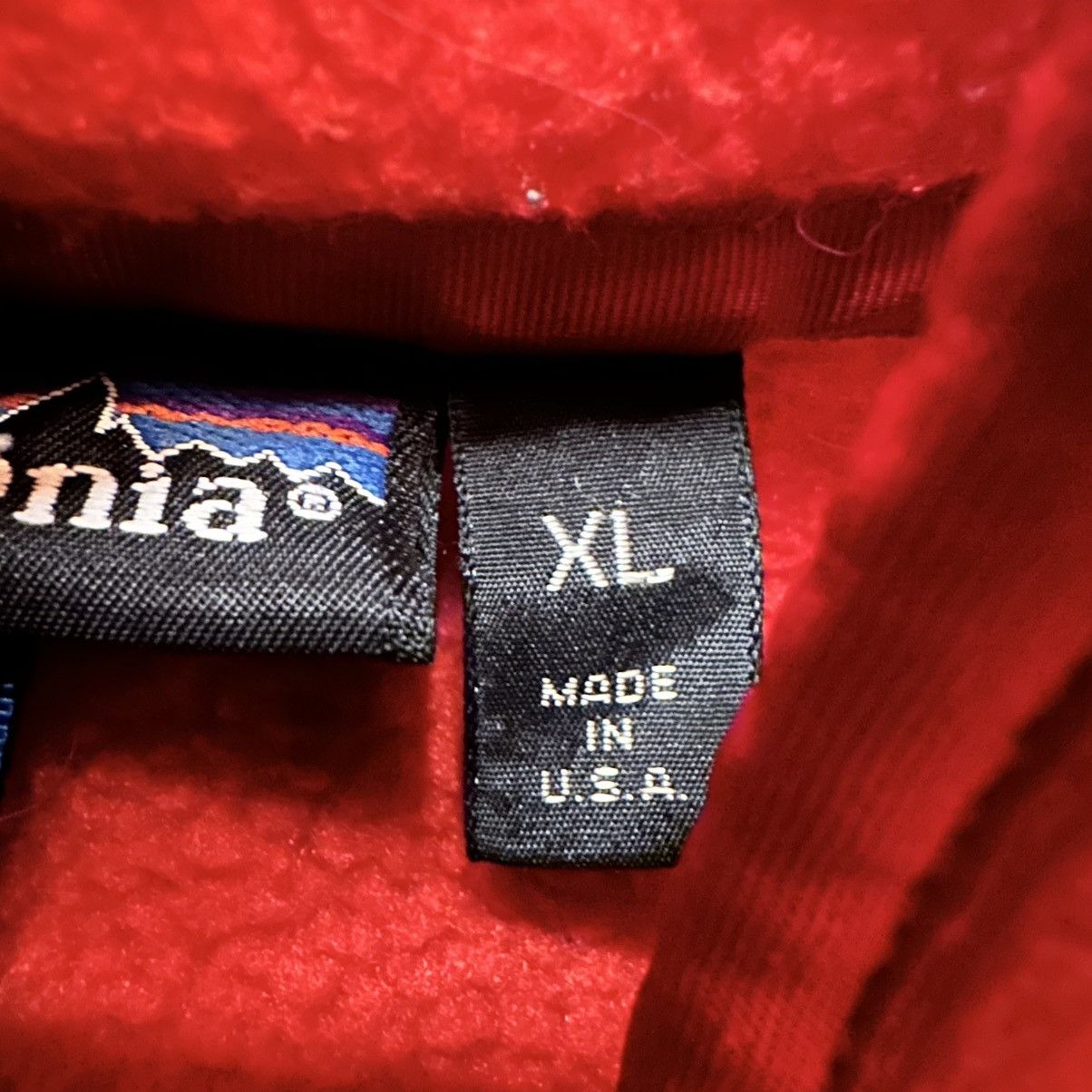 Patagonia Vintage 90s Made in USA Red Patagonia Fleece Vest Size XL Size US XL / EU 56 / 4 - 5 Thumbnail