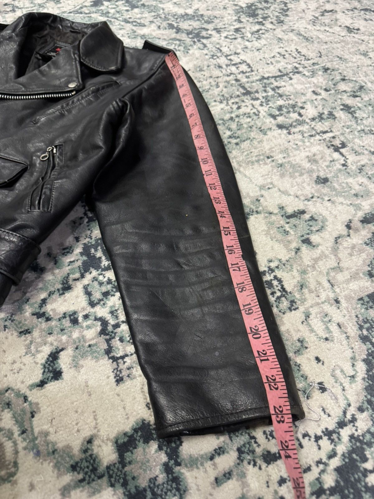 Vintage VINTAGE MONDO LUI DOUBLE COLLAR BIKER LEATHER JACKET Size US M / EU 48-50 / 2 - 12 Thumbnail