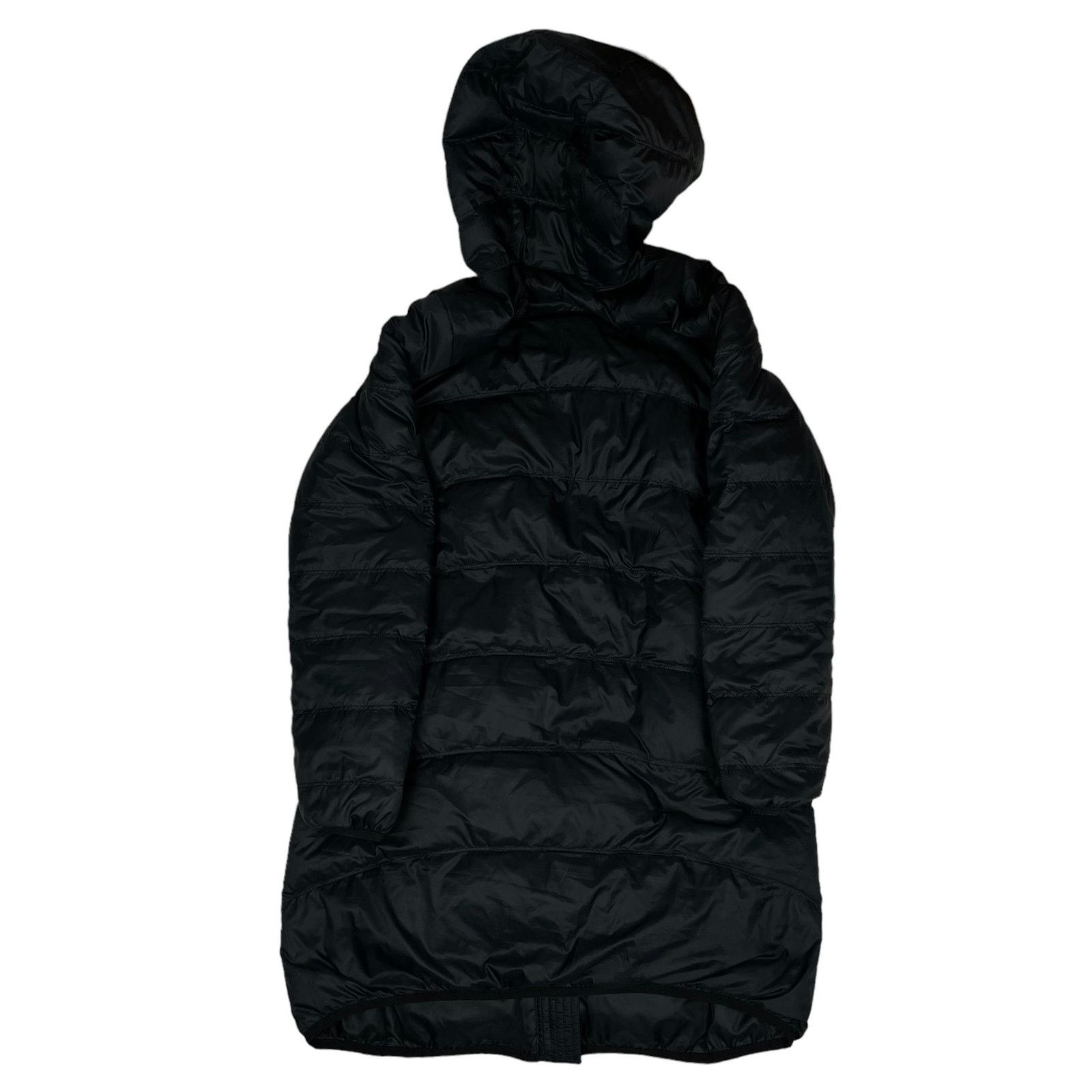 Nike Nike Women's Black Swoosh Hooded Full Zip Puffer Coat Small Size S / US 4 / IT 40 - 9 Thumbnail