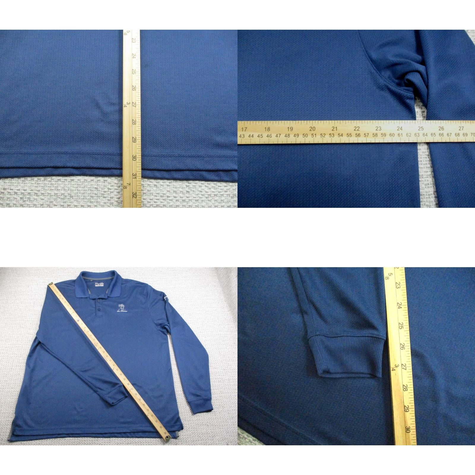 Under Armour VINTAGE Under Armour Polo Shirt Mens XL Blue HeatGear Loose Long Sleeve Golf Los Alamos Size US XL / EU 56 / 4 - 9 Thumbnail