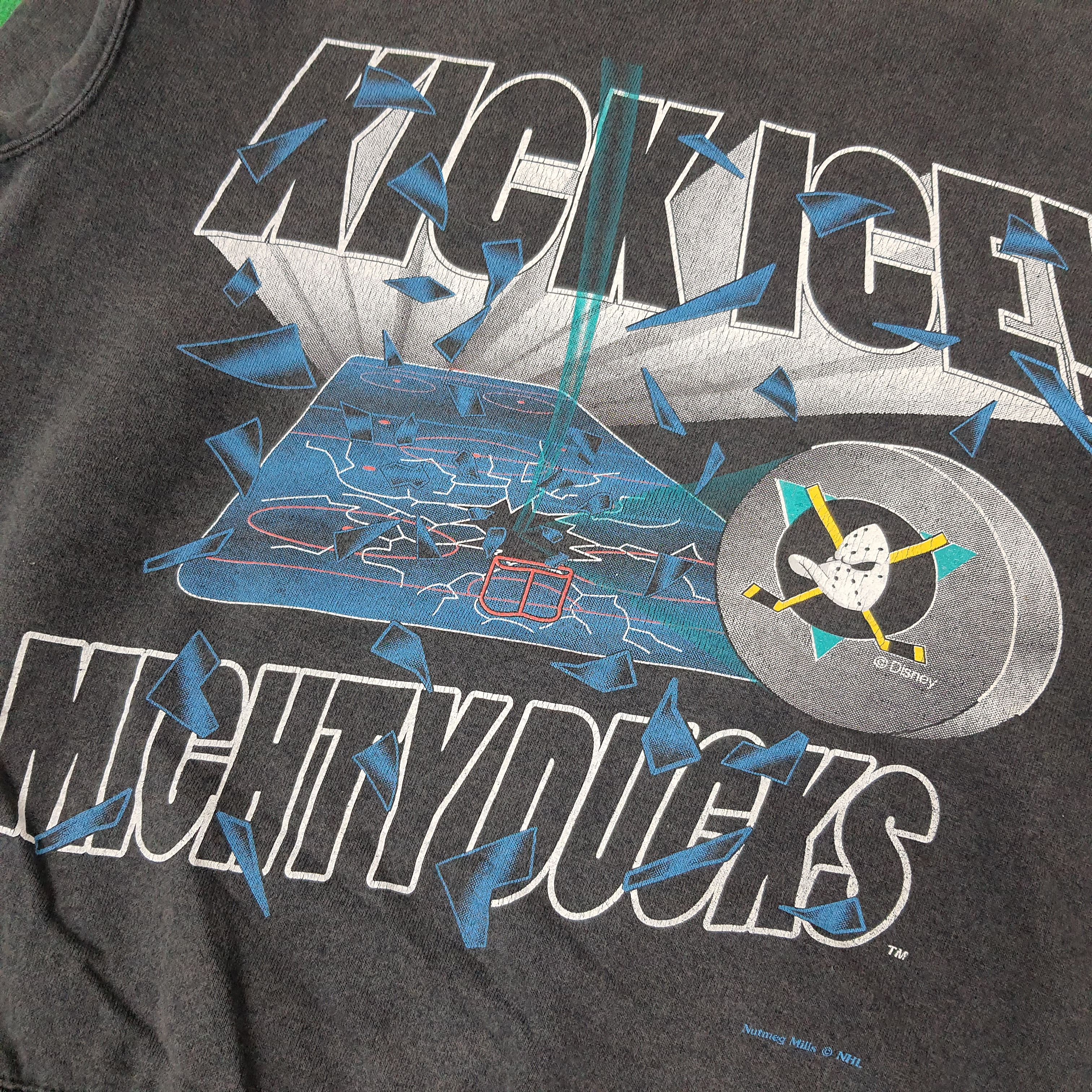 Nutmeg Vintage Nutmeg Mighty Duck Kick Ice NHL Sweatshirt C261N17 Size US L / EU 52-54 / 3 - 2 Thumbnail