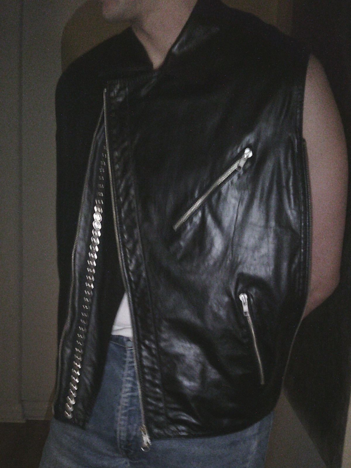 Ann Demeulemeester SS2001 Calf Leather Biker Modular Vest Size US L / EU 52-54 / 3 - 11 Thumbnail