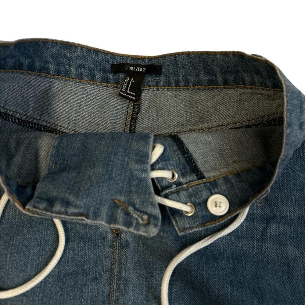 Forever 21 Forever 21 Lace-Up Denim Skirt - Chic and Trendy Size 28" / US 6 / IT 42 - 4 Thumbnail