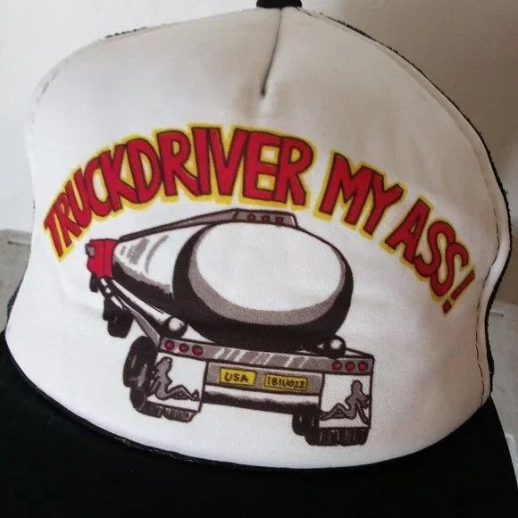 Vintage Vintage Truckdriver My Ass! Joke Gag Snap Back Trucker Hat Size ONE SIZE - 2 Thumbnail