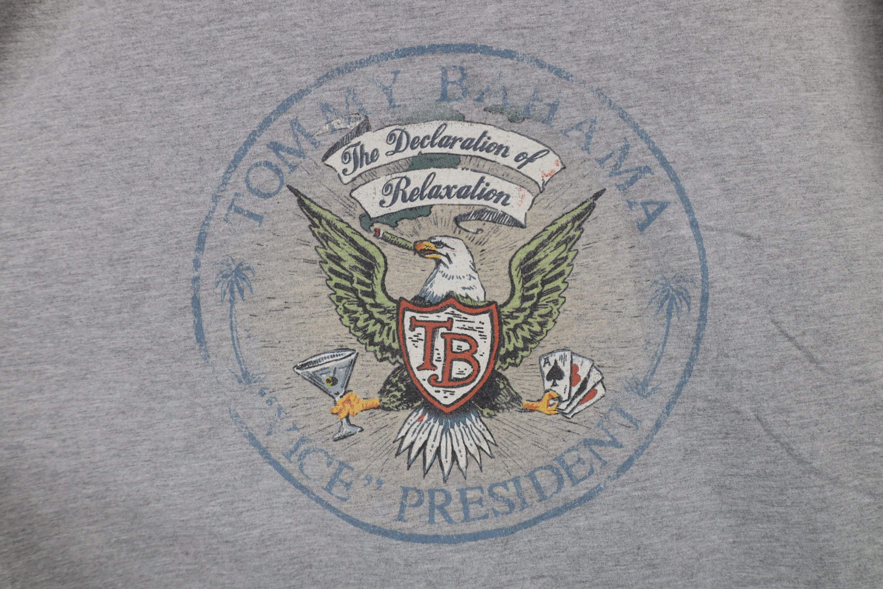 Tommy Bahama × Vintage Vintage Tommy Bahama Declaration of Relaxation T-Shirt Size US XL / EU 56 / 4 - 4 Thumbnail