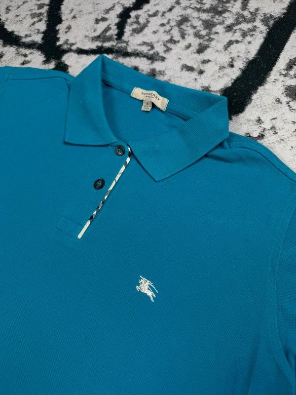 Burberry Vintage Burberry polo shirt blue L Size US L / EU 52-54 / 3 - 3 Thumbnail