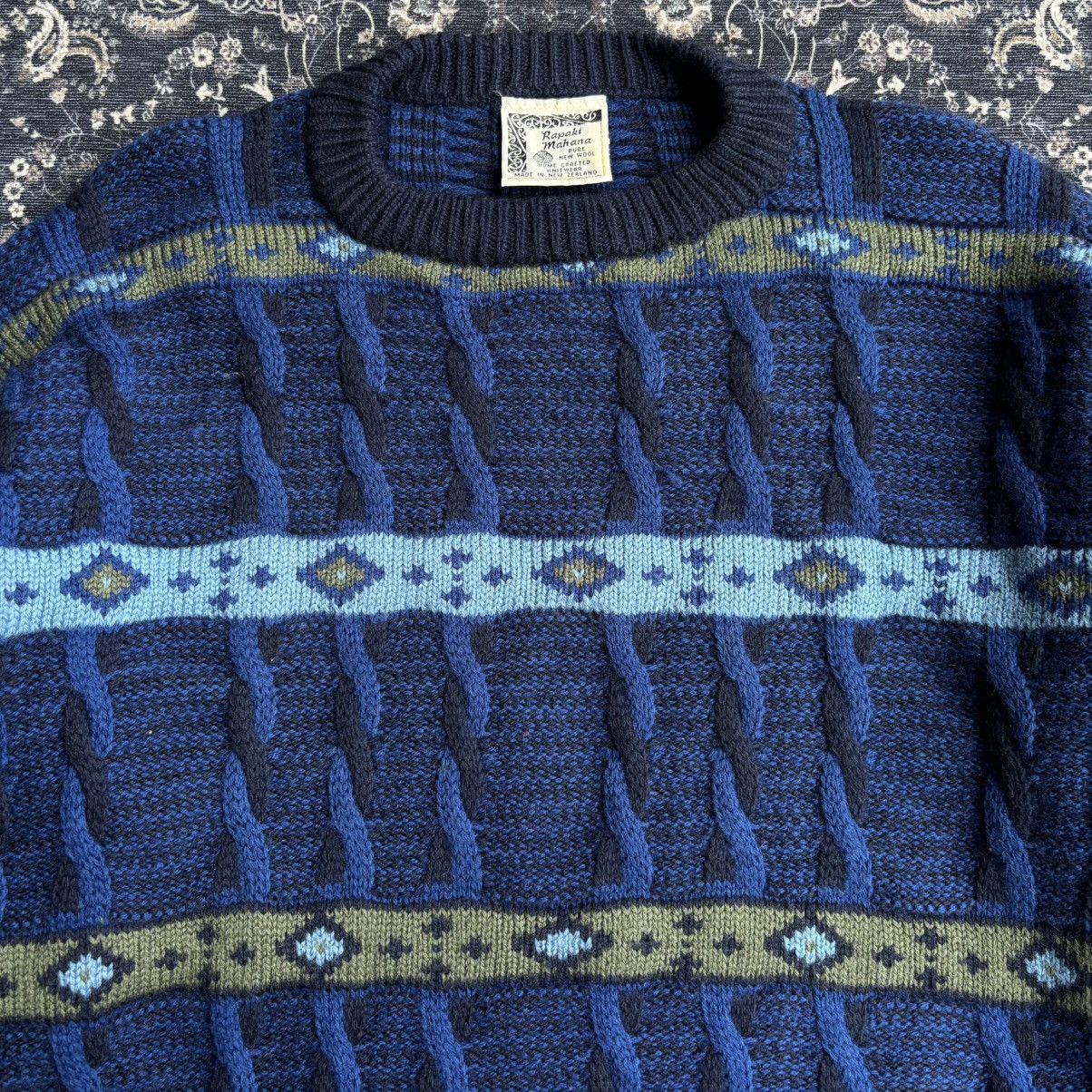 Coogi Vintage Coogi Style Look A Like Rapaki Mahana 3D Cable Knit Size US L / EU 52-54 / 3 - 2 Thumbnail