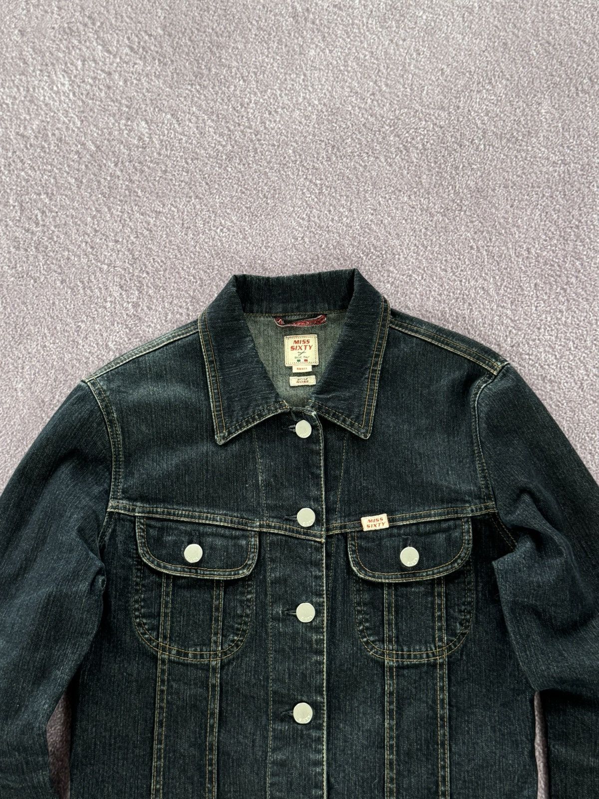 Miss Sixty Vintage Y2K Miss Sixty Dark Denim Jacket Size S / US 4 / IT 40 - 2 Thumbnail