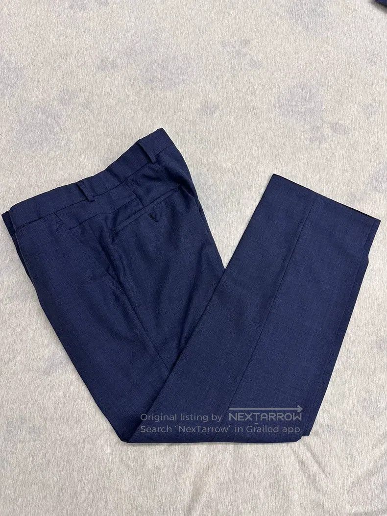 Hermes Hermes Deep Blue Wool Suit - 100% Wool Size 48R - 2 Thumbnail