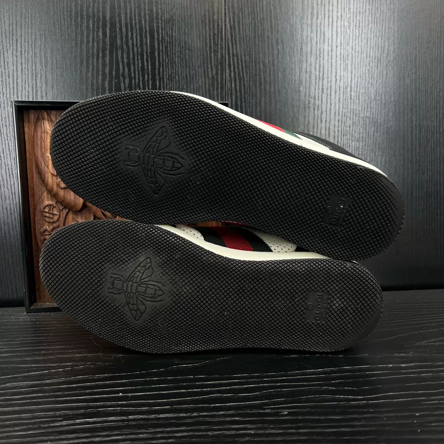 Gucci Gucci Rhyton Sneaker US 6 EUR 40 Black White Red Size US 7 / EU 40 - 4 Thumbnail