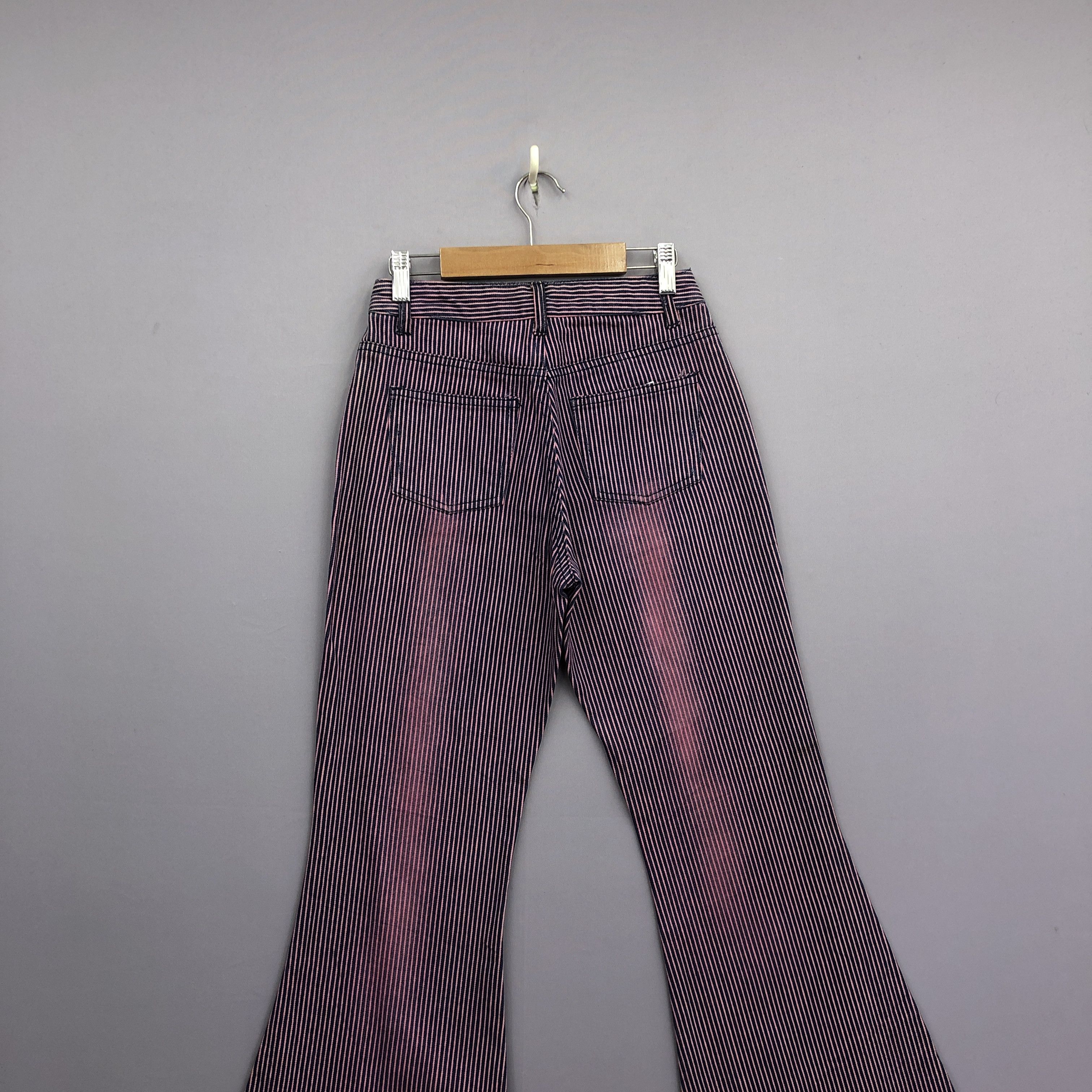 If Six Was Nine Vintage Japanese Hickory Super Wide Leg Bootcut Jeans Denim Size 24" / US 00 / IT 34 - 4 Thumbnail