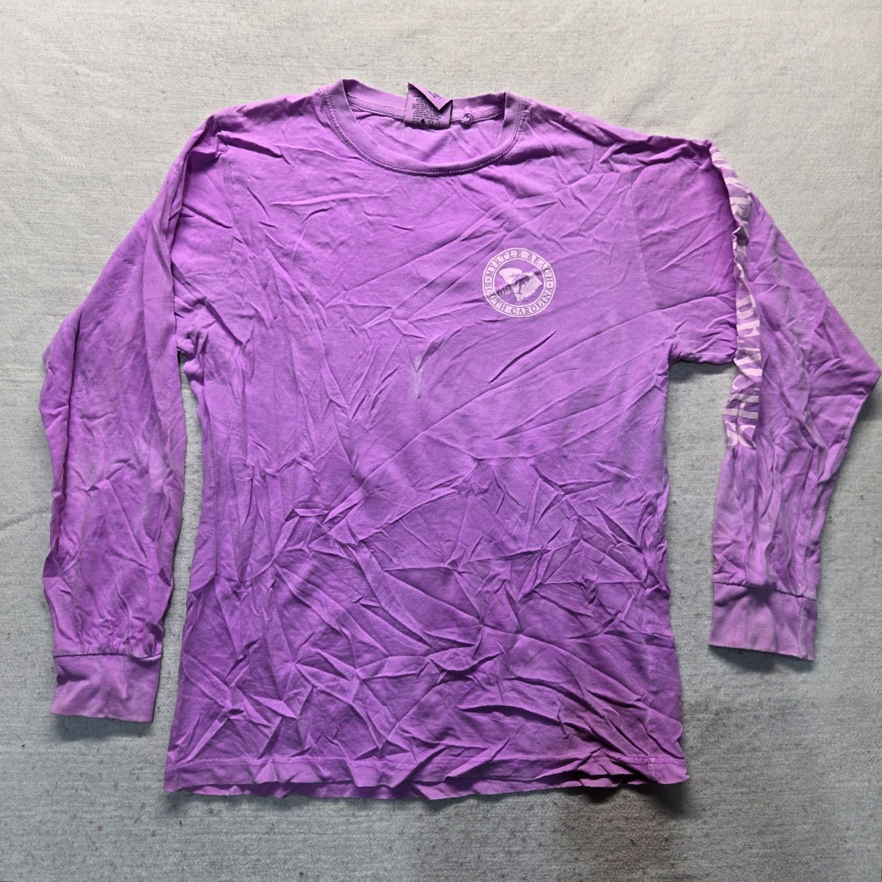 Vintage VINTAGE Myrtle Beach South Carolina SC Purple Tee T-Shirt Women’s Medium Size M / US 6-8 / IT 42-44 - 2 Thumbnail