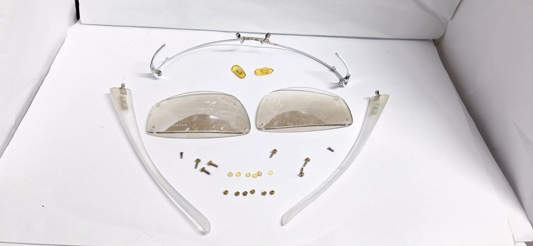 Kangol KANGOL SPORT Frameless Sunglasses Silver Gray 90s Y2K Sporty Size ONE SIZE - 3 Thumbnail