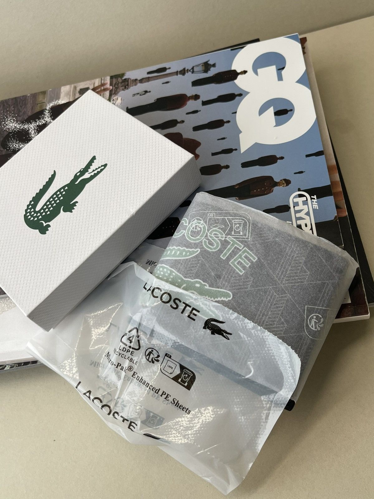 Lacoste (new+tag) Lacoste men bifold wallet monogram black Size ONE SIZE - 5 Thumbnail