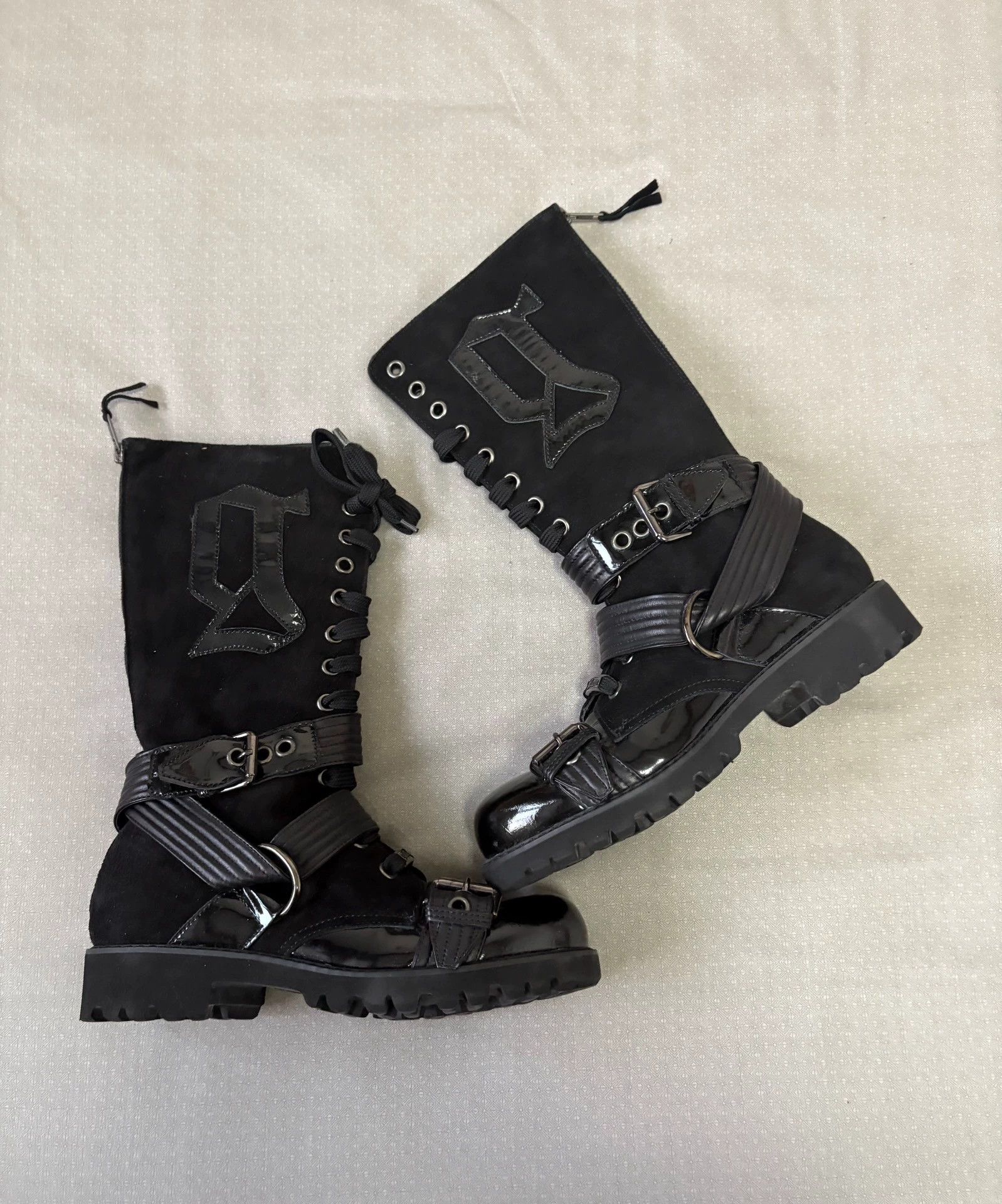 John Galliano John Galliano Vtg Deconstructed Multi-Strap Boot 38/39 Size US 7.5 / IT 37.5 - 1 Thumbnail