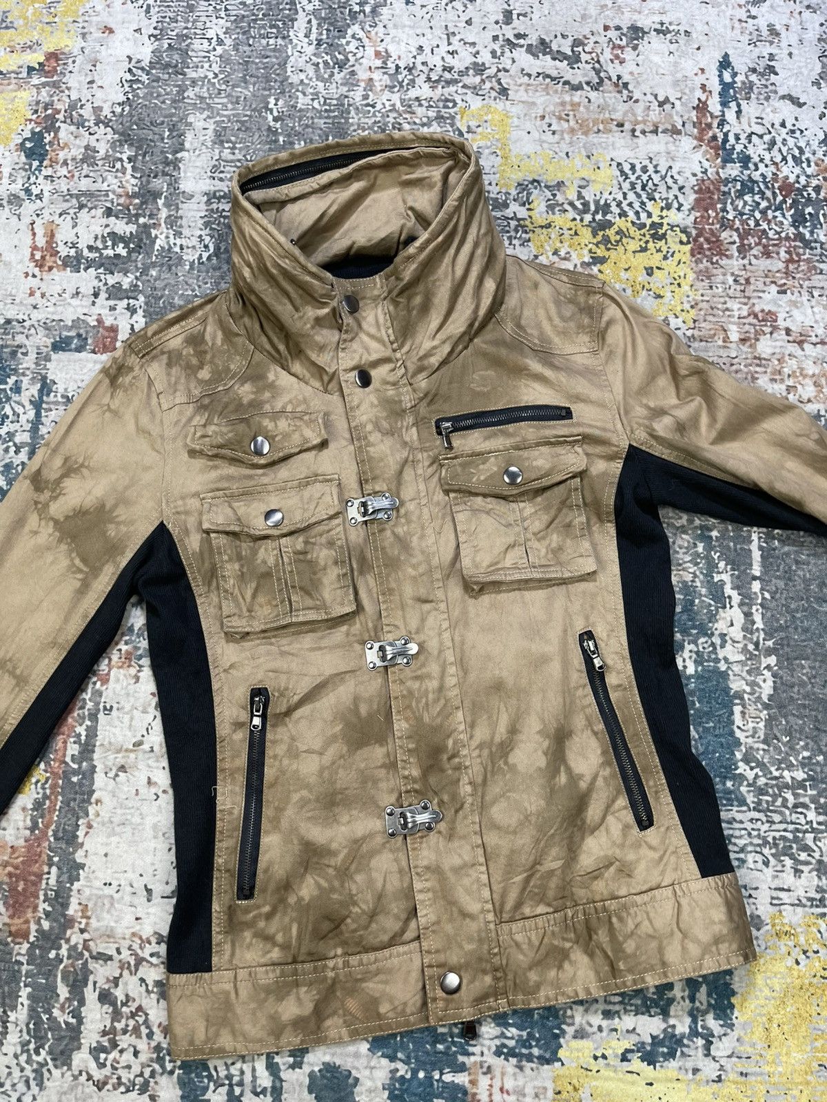 semanticdesign Semantic Design Multipocket Bleached Bono Hooded Jacket Size S / US 4 / IT 40 - 2 Thumbnail