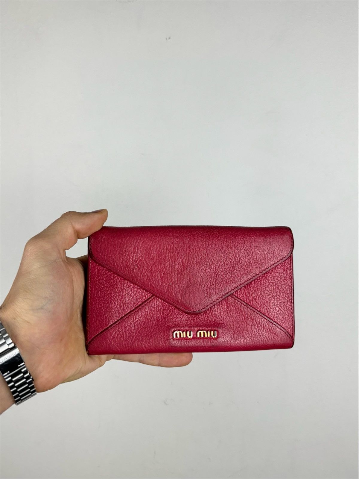 Leather wallet Miu Miu y2k original streetwear luxury