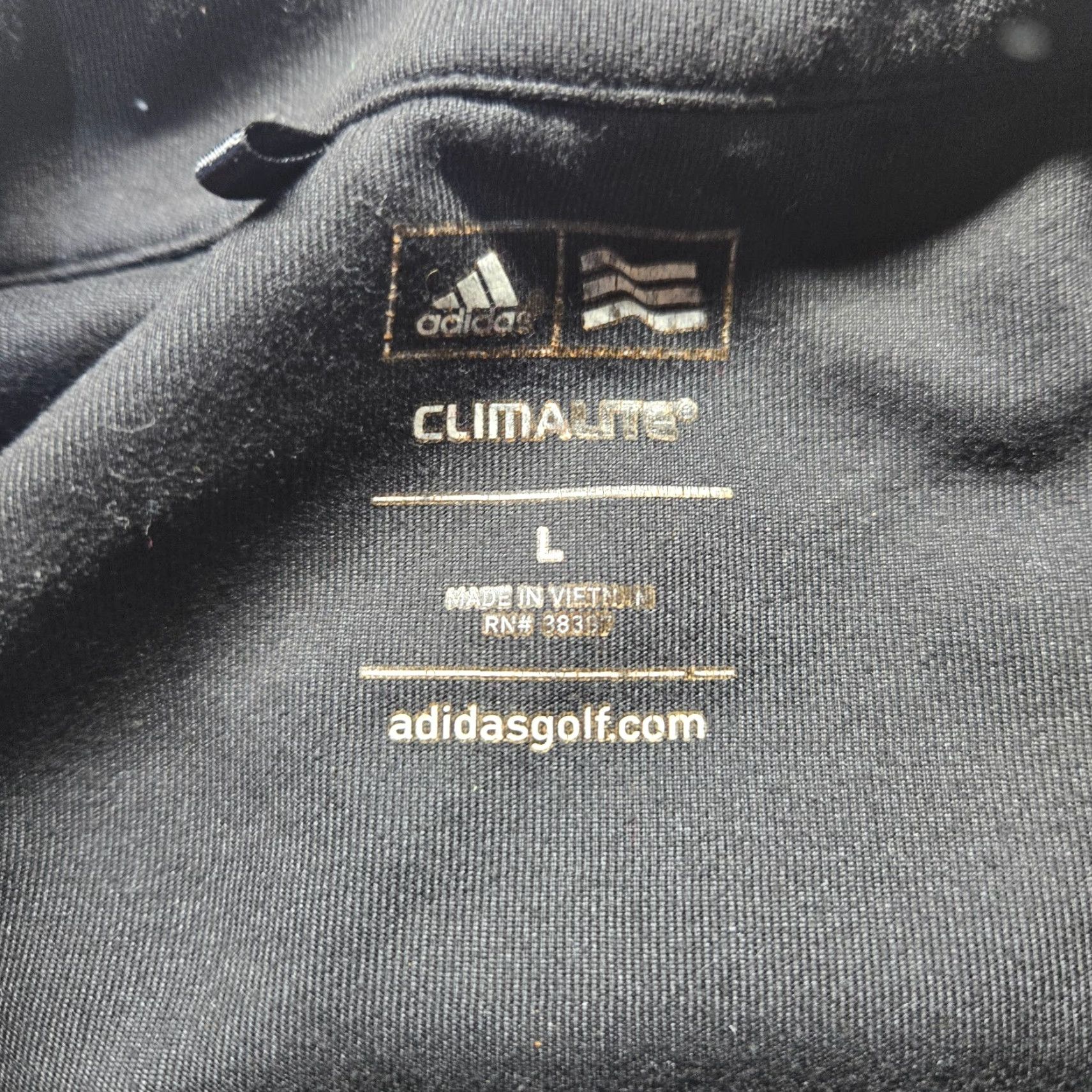 Adidas Genesis Golf Tournament Adidas Climalite Jacket Black Long Sleeve Half Zip Large Mens Size US L / EU 52-54 / 3 - 4 Thumbnail