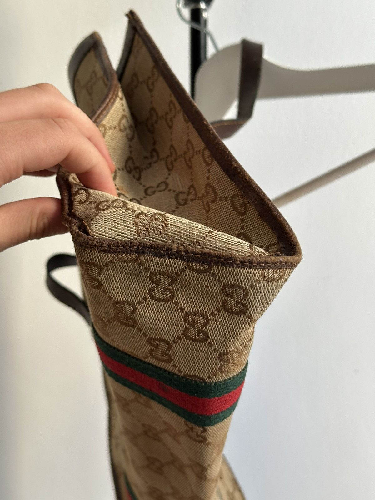 Gucci Gucci Vintage 70s-80s Rare Monogramme GG Archive Leather Bag Size ONE SIZE - 15 Thumbnail