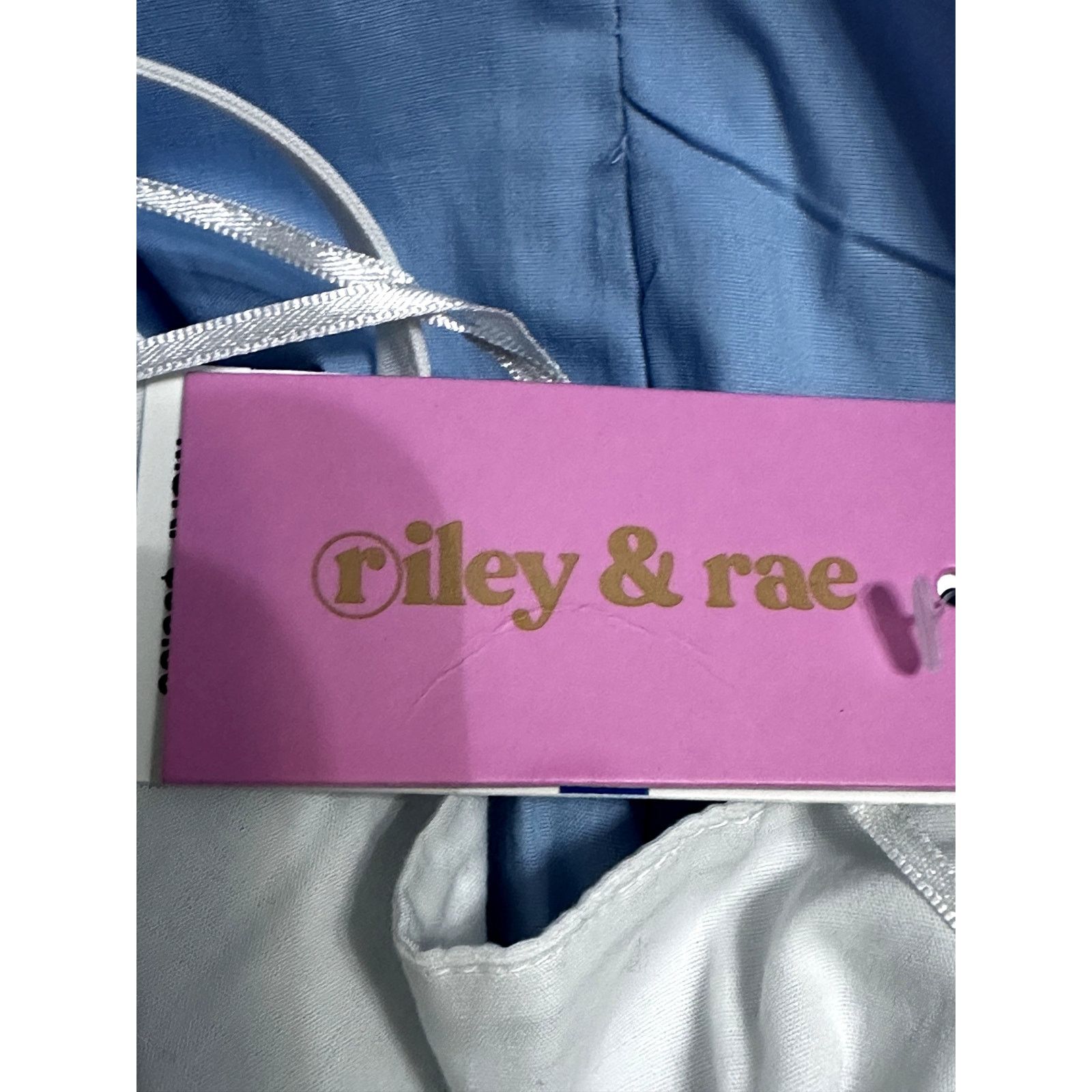 Other Riley & Rae Midi Sundress Spaghetti Straps White/Blue XL NWT Size XL / US 12-14 / IT 48-50 - 10 Thumbnail
