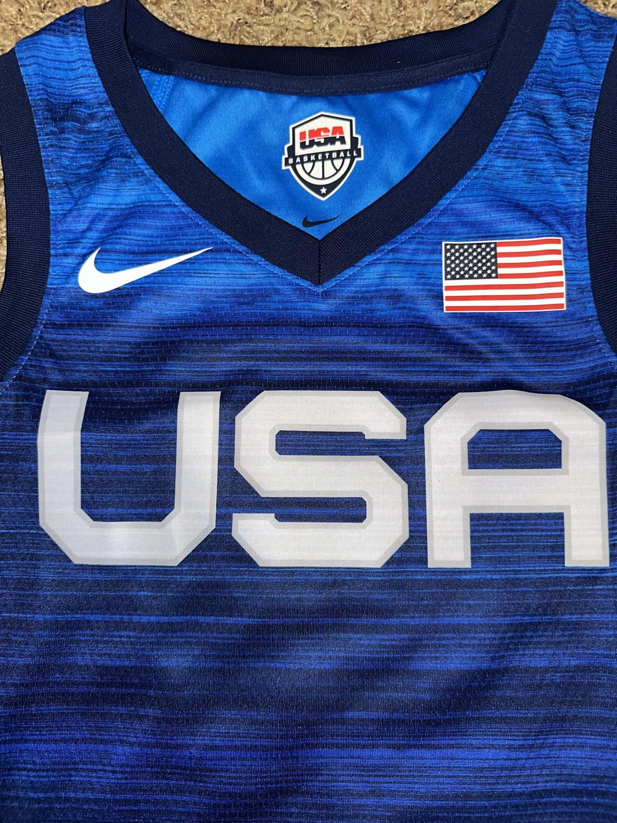 Nike Nike Men’s 2020 Team USA Limited Road Basketball Road Blue Jersey Size US L / EU 52-54 / 3 - 2 Thumbnail