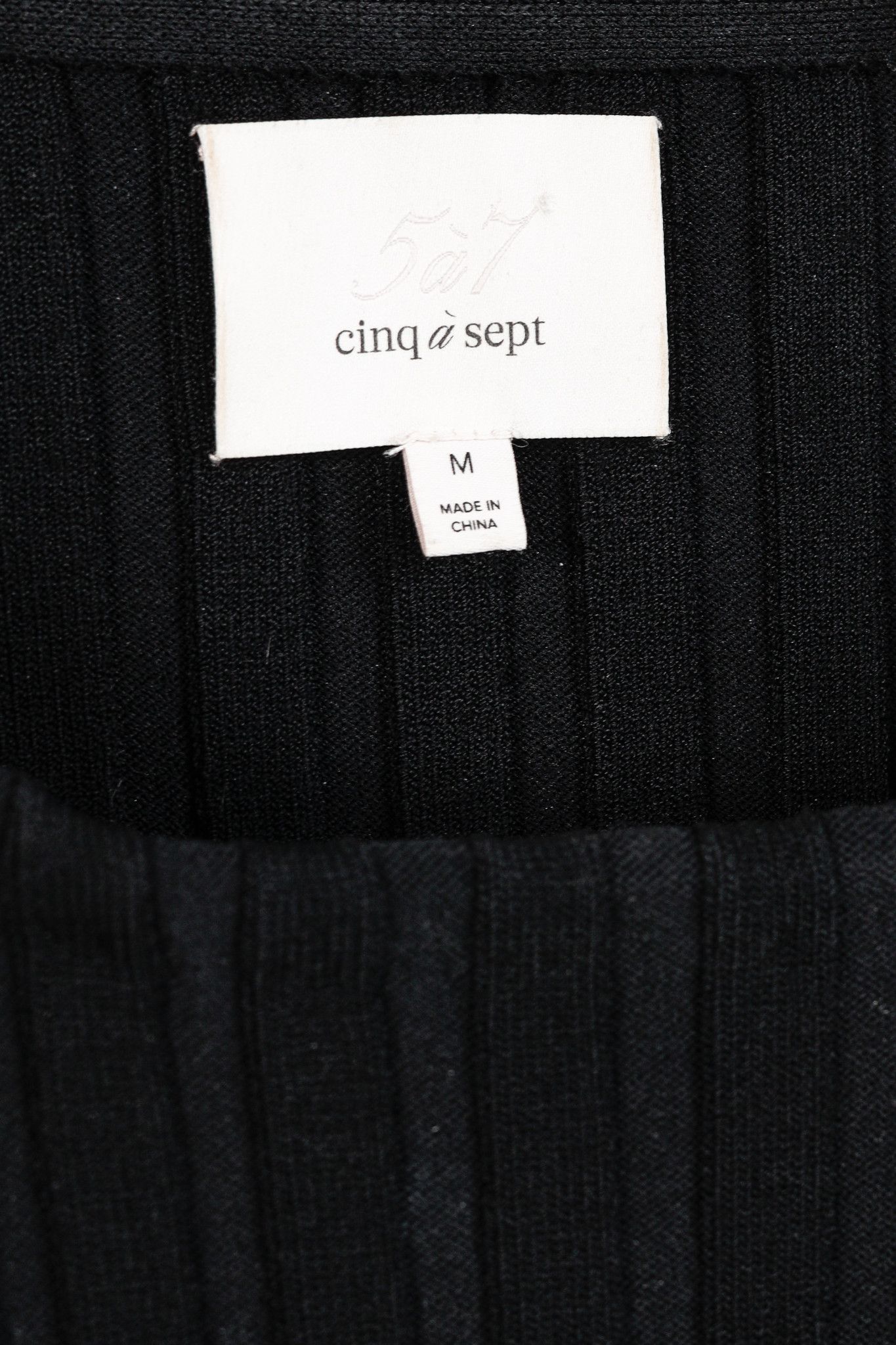 Cinq a Sept Cinq a Sept Pices Wide-Ribbed Knit Long Sleeve Pullover Size M / US 6-8 / IT 42-44 - 4 Thumbnail