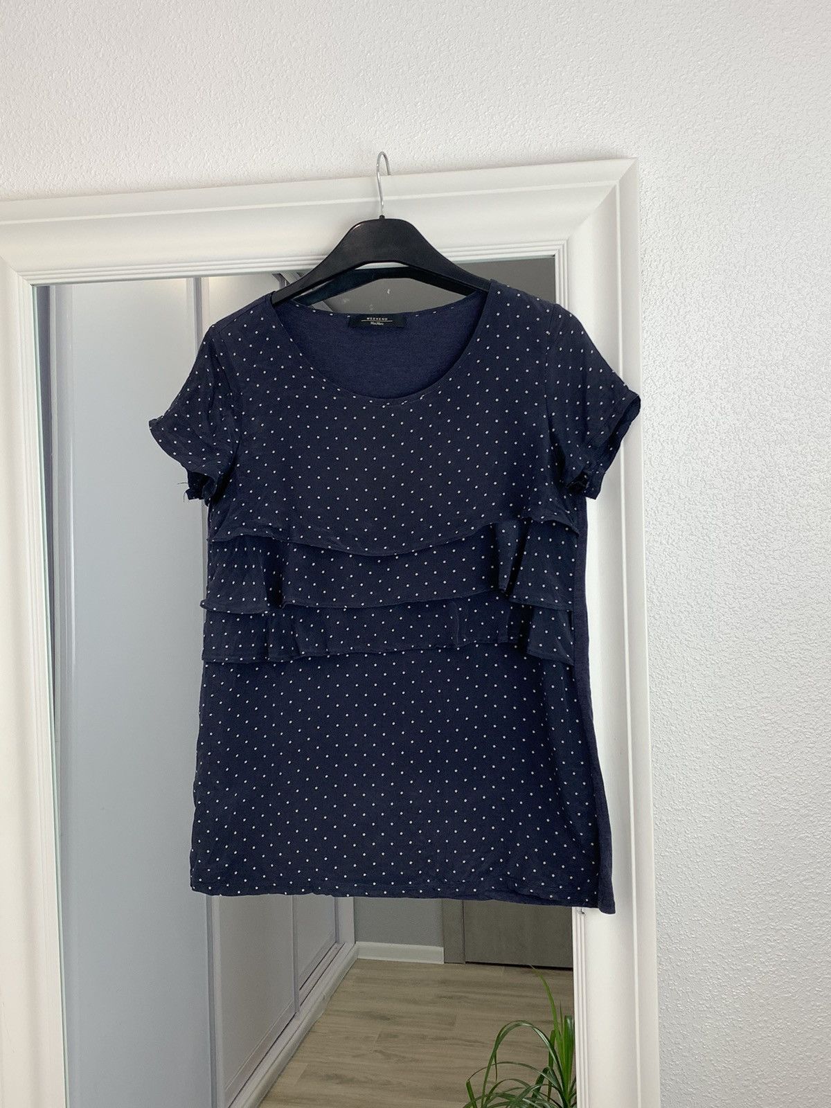 Max Mara Max Mara T-Shirt Blouse Blue Size L / US 10 / IT 46 - 1 Thumbnail